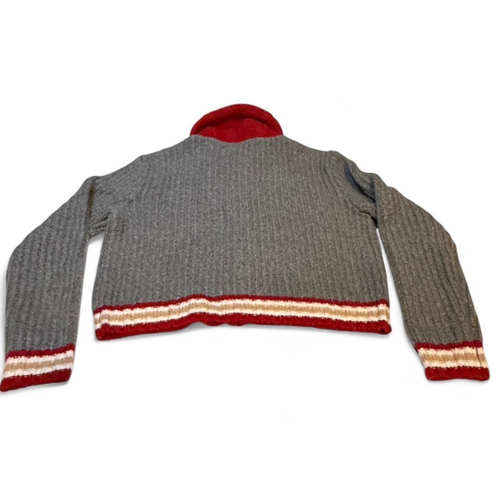 Vintage American Eagle Varsity Style full zip up sweater multicolor design - Picture 7 of 7